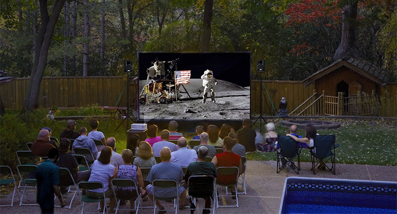 12-Foot Backyard Theater System w/ Optoma 720p Projector Review